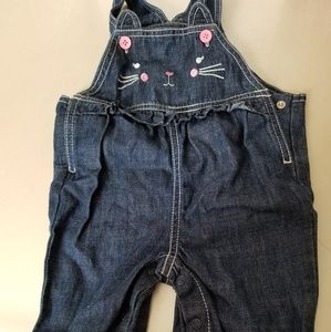 The Place Denium Overall Jean's Size 3 to 6 months